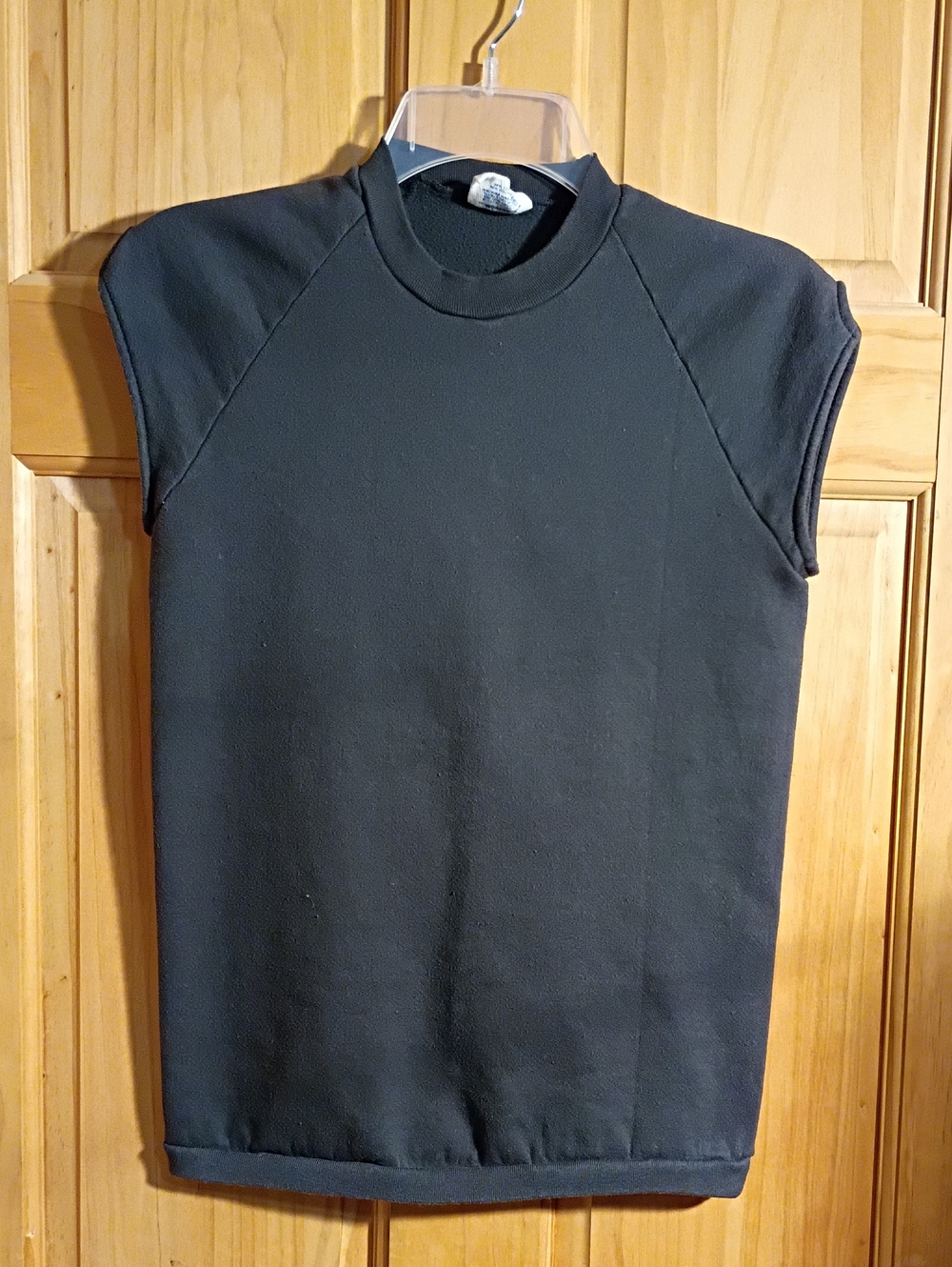 Vintage Men's Black Sleeveless Tank Top - Classic Crew Neck
